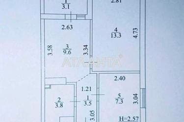 2-комнатная квартира по адресу ул. Пригородная (площадь 41 м²) - Atlanta.ua - фото 18