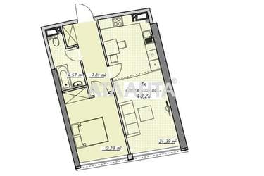 1-комнатная квартира по адресу Курортный пер. (площадь 48,2 м²) - Atlanta.ua - фото 10