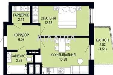 1-кімнатна квартира за адресою Щурата В. Вул. (площа 40,5 м²) - Atlanta.ua - imageAlt 22