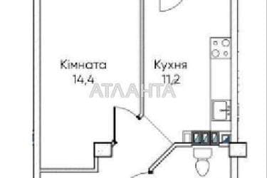 1-комнатная квартира по адресу ул. Паустовского (площадь 38,8 м²) - Atlanta.ua - imageAlt 10