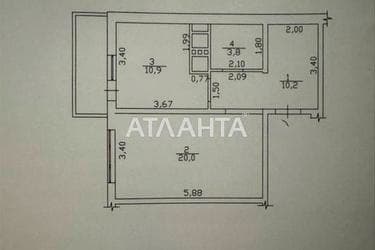 1-комнатная квартира по адресу ул. Среднефонтанская (площадь 46,4 м²) - Atlanta.ua - imageAlt 24