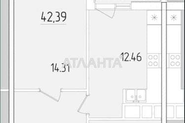1-комнатная квартира по адресу ул. Краснова (площадь 42,4 м²) - Atlanta.ua - imageAlt 24