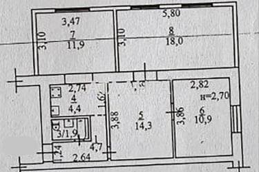 3-комнатная квартира по адресу ул. Сибирская (площадь 66,1 м²) - Atlanta.ua - imageAlt 21