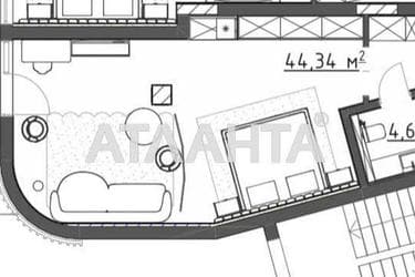 1-кімнатна квартира за адресою вул. Аркадійська Алея (площа 56,7 м²) - Atlanta.ua - фото 11