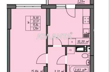 1-комнатная квартира по адресу ул. Грушевского Михаила (площадь 34,6 м²) - Atlanta.ua - imageAlt 23
