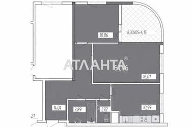 2-комнатная квартира по адресу ул. Краснова (площадь 61,5 м²) - Atlanta.ua - фото 34