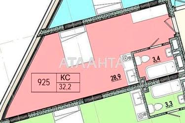 1-кімнатна квартира за адресою вул. Аркадійське плато (площа 32,2 м²) - Atlanta.ua - фото 12