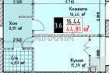 1-комнатная квартира по адресу ул. Сахарова (площадь 44,8 м²) - Atlanta.ua - imageAlt 7