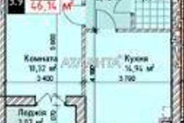 1-комнатная квартира по адресу ул. Сахарова (площадь 46,1 м²) - Atlanta.ua - фото 10