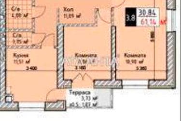 2-комнатная квартира по адресу ул. Сахарова (площадь 61,1 м²) - Atlanta.ua - imageAlt 10