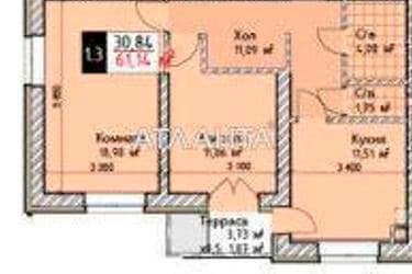 2-комнатная квартира по адресу ул. Сахарова (площадь 61,1 м²) - Atlanta.ua - фото 12