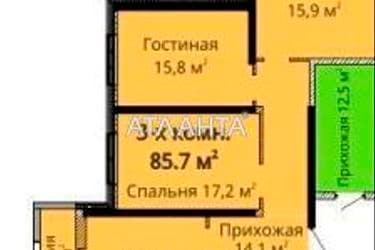 3-комнатная квартира по адресу ул. Канатная (площадь 89 м²) - Atlanta.ua - фото 32