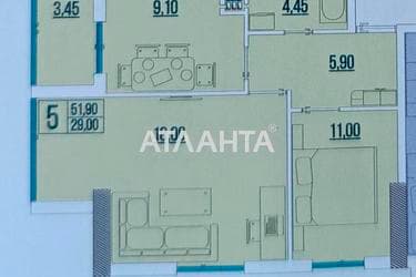 2-комнатная квартира по адресу ул. Бугаевская (площадь 51,9 м²) - Atlanta.ua - фото 17