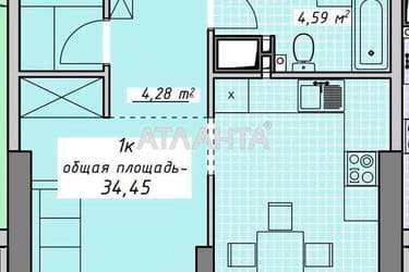 1-комнатная квартира по адресу Курортный пер. (площадь 34,5 м²) - Atlanta.ua - imageAlt 24