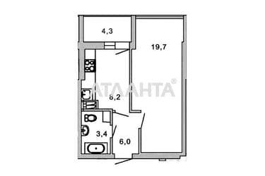 1-комнатная квартира по адресу ул. Балковская (площадь 39,7 м²) - Atlanta.ua - imageAlt 18