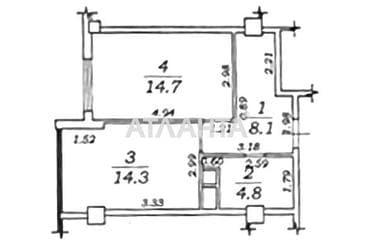 1-room apartment apartment by the address st. Arkadiyskoe plato Gagarinskoe plato (area 41 m²) - Atlanta.ua - фото 21