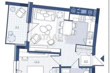 1-комнатная квартира по адресу ул. Лекарственная (площадь 47 м²) - Atlanta.ua - фото 7