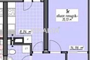 1-room apartment apartment by the address st. Glushko ak pr Dimitrova pr (area 35,3 m²) - Atlanta.ua - imageAlt 19