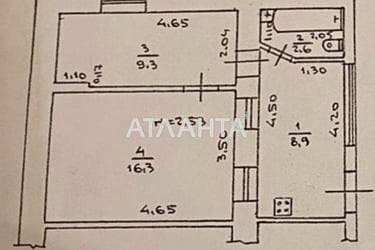 2-rooms apartment apartment by the address st. Golovatogo atam Bogatova (area 36 m²) - Atlanta.ua - фото 22