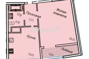 1-кімнатна квартира за адресою вул. Генуезька (площа 46,5 м²) - Atlanta.ua - фото 28