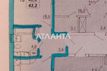 1-кімнатна квартира за адресою Овідіопольська дор. (площа 43,2 м²) - Atlanta.ua - фото 12