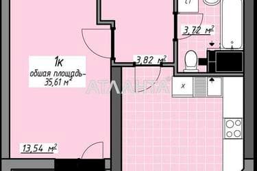 1-кімнатна квартира за адресою Глушко ак. Пр. (площа 35,6 м²) - Atlanta.ua - фото 29