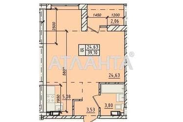 1-комнатная квартира по адресу ул. Пестеля (площадь 39,1 м²) - Atlanta.ua - imageAlt 20
