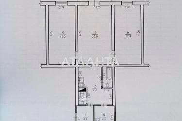 3-комнатная квартира по адресу ул. Жуковского (площадь 79,5 м²) - Atlanta.ua - фото 21
