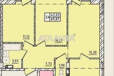 3-кімнатна квартира за адресою вул. Пестеля (площа 69,9 м²) - Atlanta.ua - фото 11