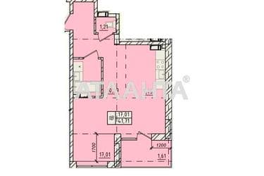 1-комнатная квартира по адресу ул. Пестеля (площадь 41,7 м²) - Atlanta.ua - imageAlt 15