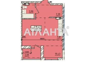 1-кімнатна квартира за адресою вул. Пестеля (площа 40,6 м²) - Atlanta.ua - фото 14