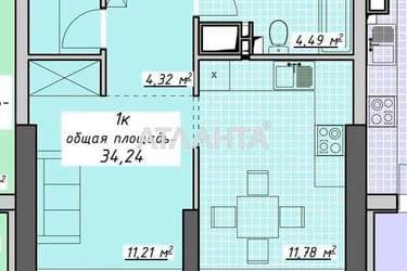 1-кімнатна квартира за адресою Курортний пров. (площа 34,2 м²) - Atlanta.ua - imageAlt 24