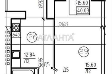 1-комнатная квартира по адресу ул. Плиева (площадь 40,0 м²) - Atlanta.ua - imageAlt 10