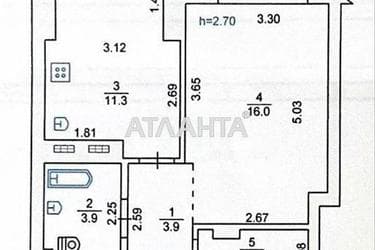 1-комнатная квартира по адресу ул. 1 мая (площадь 38 м²) - Atlanta.ua - imageAlt 14