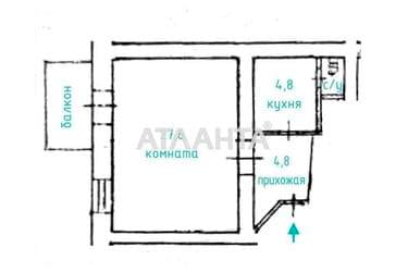 1-кімнатна квартира за адресою вул. Софіївська (площа 38,7 м²) - Atlanta.ua - фото 9