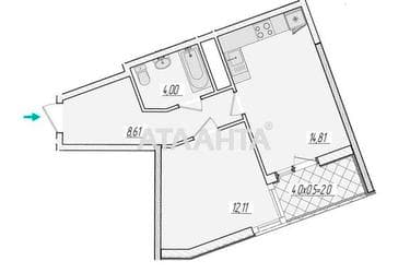 1-комнатная квартира по адресу ул. Краснова (площадь 45 м²) - Atlanta.ua - фото 19