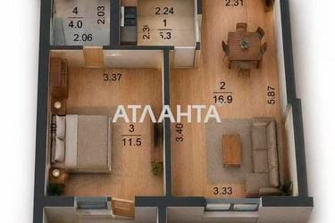 1-комнатная квартира по адресу ул. Спортивная (площадь 41,5 м²) - Atlanta.ua - фото 28