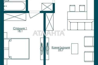 1-кімнатна квартира за адресою вул. Французький бульв. (площа 52,9 м²) - Atlanta.ua - фото 33