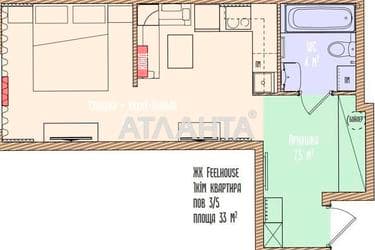 1-комнатная квартира по адресу ул. Красной Калины (площадь 33 м²) - Atlanta.ua - imageAlt 20