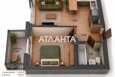 1-комнатная квартира по адресу ул. Авдеева-черноморского (площадь 31,7 м²) - Atlanta.ua - фото 13