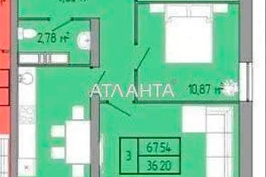 1-комнатная квартира по адресу ул. Пишоновская (площадь 67,5 м²) - Atlanta.ua - imageAlt 10