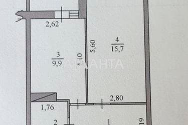 1-комнатная квартира по адресу ул. Пригородная (площадь 40,5 м²) - Atlanta.ua - фото 24
