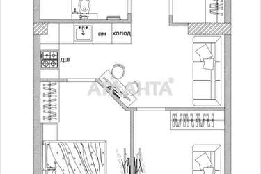 2-комнатная квартира по адресу Клубничный пер. (площадь 52,5 м²) - Atlanta.ua - imageAlt 18