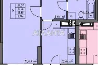1-комнатная квартира по адресу ул. Грушевского Михаила (площадь 34 м²) - Atlanta.ua - фото 11