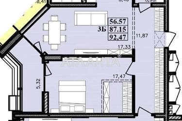 3-комнатная квартира по адресу ул. Франко Ивана (площадь 90,7 м²) - Atlanta.ua - imageAlt 14