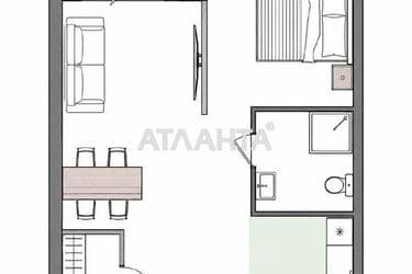 1-комнатная квартира по адресу Курортный пер. (площадь 45 м²) - Atlanta.ua - фото 12