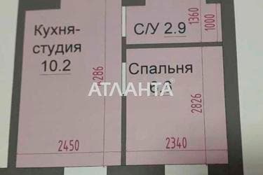 1-комнатная квартира по адресу Строительный пер. (площадь 19,8 м²) - Atlanta.ua - imageAlt 12