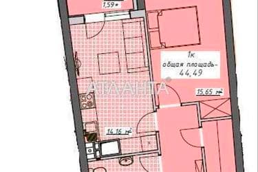 1-комнатная квартира по адресу Курортный пер. (площадь 44,5 м²) - Atlanta.ua - imageAlt 10