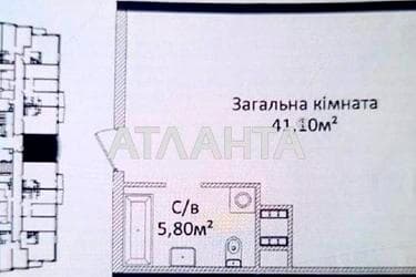 1-комнатная квартира по адресу Гагарина пр. (площадь 46,9 м²) - Atlanta.ua - фото 11
