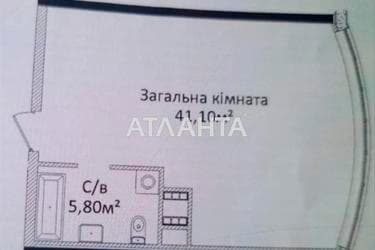1-комнатная квартира по адресу Гагарина пр. (площадь 47 м²) - Atlanta.ua - фото 8